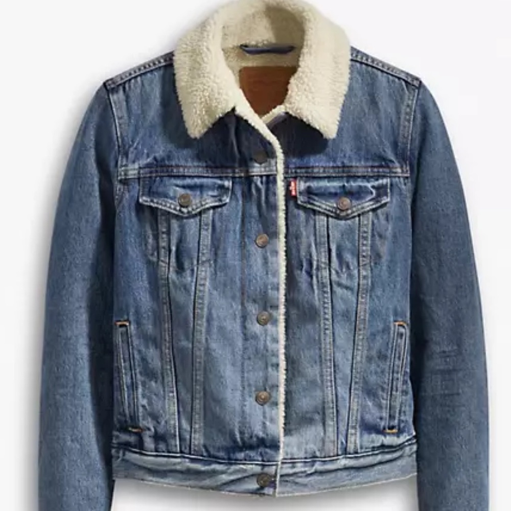 Levi Strauss denim Sherpa lined jacket